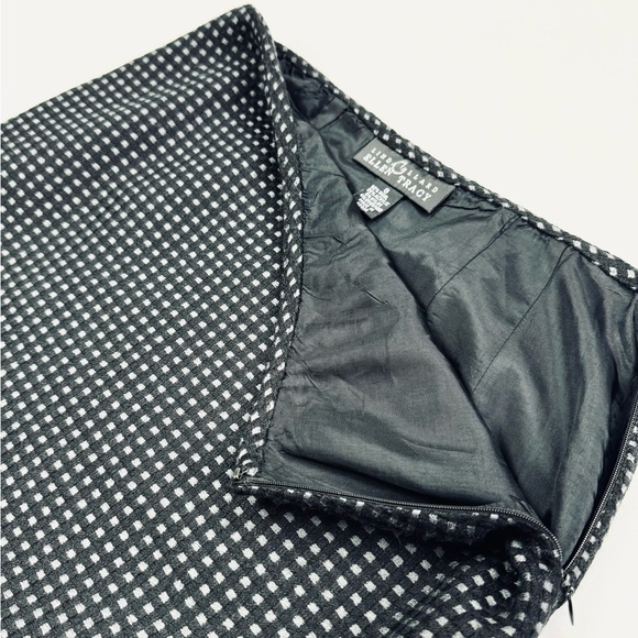 Ellen Tracy Wool Check Tweed Tailored Pencil Skirt - Picture 8 of 9